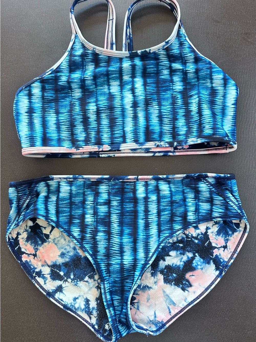 Athleta Girl Reversible 3-Piece Swim Set Rash Guard XXL 16/18 - Picture 3 of 6